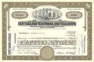 New England Telephone and Telegraph Co. - Stock Certificate